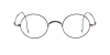 Titanium Saddle bridge eyeglasses, Gandhi Style, Cable Temple Design