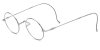 Titanium Saddle bridge eyeglasses, Gandhi Style, Cable Temple Design