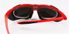 Safety Glasses Prescription with Red  Glasses Frames-back