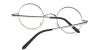 Discount round glasses for men, Retro Silver-b