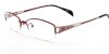Semi rimless prescription glasses with wide temples