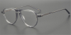 Single Bridge Aviator Clear Glasses | Clear Glasses Trend Continues 2023