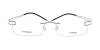 Frameless Glasses with Titanium Frames Silver Twin Temples