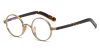 Small Round Titanium High Prescription Glasses Frames - Japanese Style