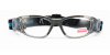 Gray Clear Acetate Prescription Safety Glasses for Football -front