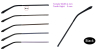 Black Eyeglasses Temple 4.0 mm