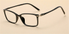 Thin Plastic frames eyeglasses, Crystal Black