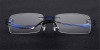 Titanium Rimless Glasses  for Oblong Face-c