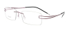 itanium Frames Brown Twin Temples Frameless Glasses-l