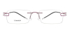 itanium Frames Brown Twin Temples Frameless Glasses