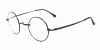 Titanium Saddle bridge eyeglasses, Gandhi Style, Without Nose Pads