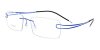 Titanium Rimless Glasses  for Oblong Face-lateral