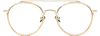 Hipster Frames of Golden Avaitor Glasses