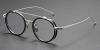 Wide Rimmed Titanium Oval Frames for High Prescription