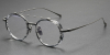 Wide Rimmed Titanium Oval Frames for High Prescription
