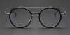 Wide Rimmed Titanium Oval Frames for High Prescription