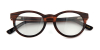 Round Browline Wooden Glasses Frames