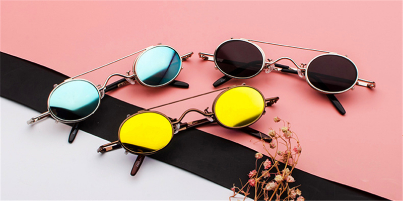 BARCUR Round Steampunk Sunglasses For Men Retro Polarized Sun Glasses For  Women Vintage Eyewear Oculos De Sol Masculino - AliExpress