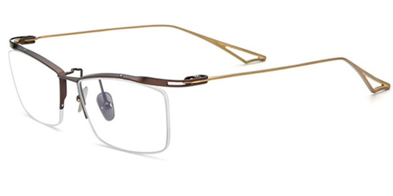Titanium Semi Rimless Glasses | FramesFashion Rimless Collections