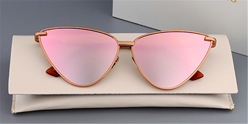 Polarized Flush Cat Eye Oversized Designer Sunglasses