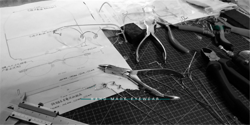 Round Glasses for Men, Manual custom made frameless glasses -9