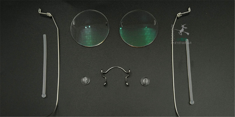 Round Glasses for Men, Manual custom made frameless glasses -8