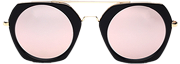 Prescription Hexagon Hipster Sunglasses Acetate Frame
