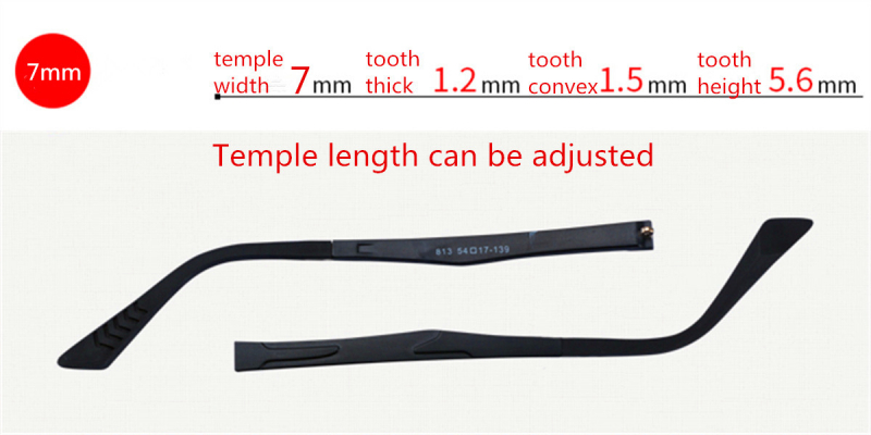 Adjustable Eyeglasses temple for eyeglasses replacement 