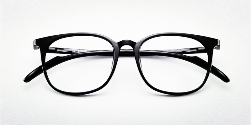 Cheap no line bifocals reading glasses, Crystal Black