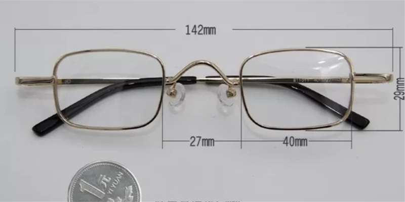 Rectangle Wire High Prescription Glasses Frames