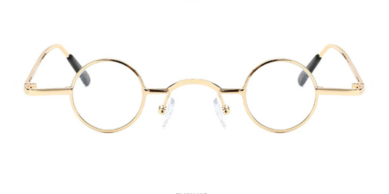 Best Super Small Round Glasses for Men, Golden