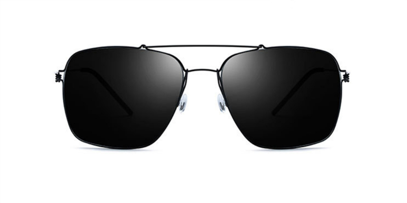 Screwsless Square Titanium Aviator Glasses | Designed for Oblong Face
