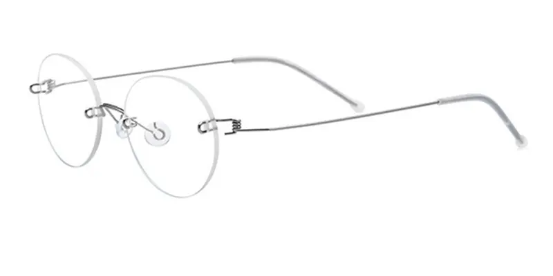 Oval Wired Screwless Rimless Glasses