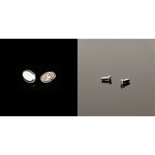 Non slip nose pads oval shaped made of silicon with silver plate inside