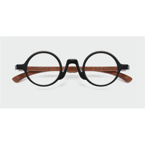 Super Small Round glasses for men Black