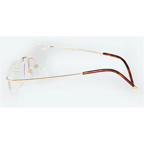18 K Custom Made Rimless Real Gold Eyeglasses