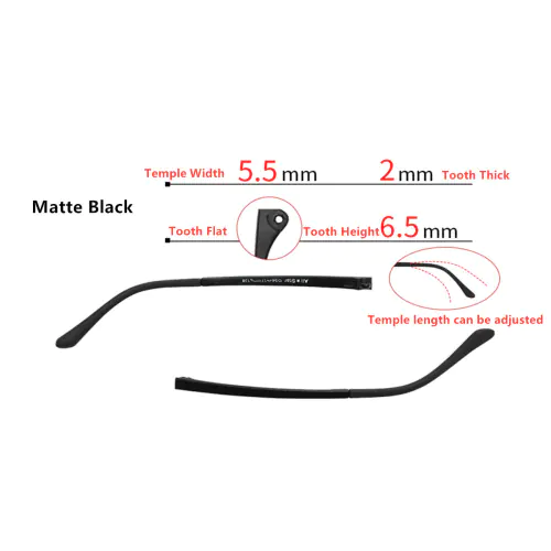 Eyeglasses replacement temple arms