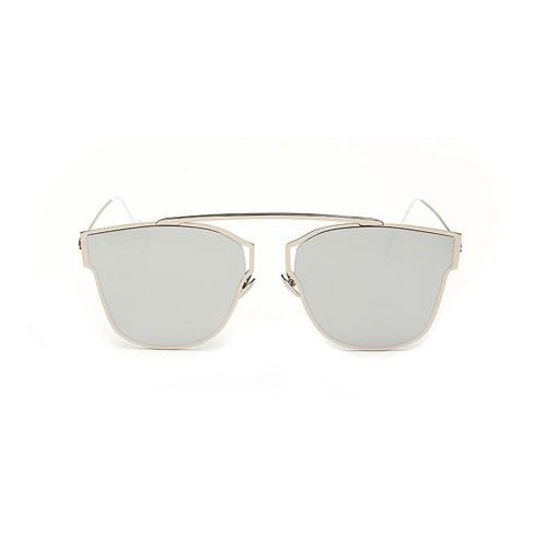 Silver Flash Lens Sunglasses Silver Frames