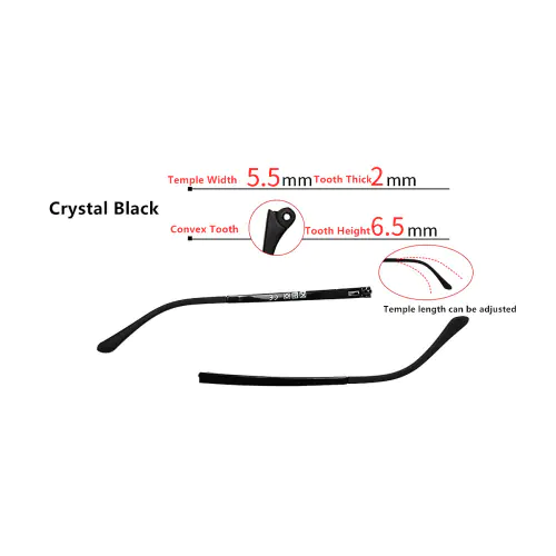 Eyeglasses replacement temple arms