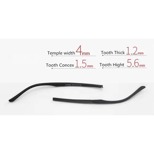 Eyeglass replacement temple arms-4.0mm