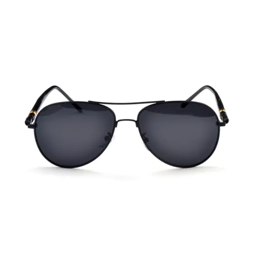 Prescription Polarized Sunglasses with Black Aviator Frames (Prescrition)