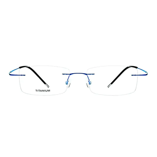 titanium rimless eyeglasses