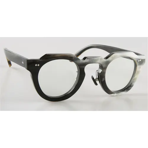Buffalo Horn Glasses-Natural Horn Glasses-Browline Frame-Hand Made