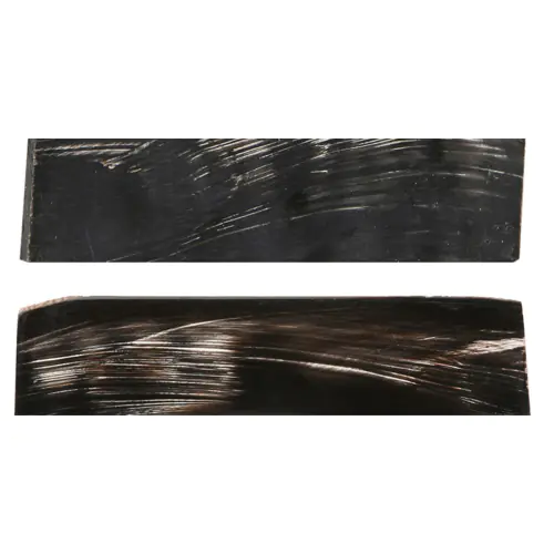 Buffalo Horn Glasses-Browline Clubmaster-Wide Temple Design-Black With White Stripes