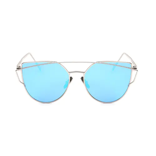 Glasses for Oblong face Female with Aviator Frames front