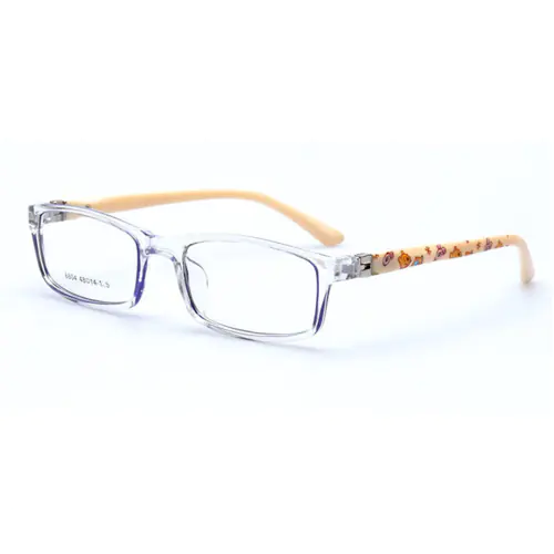 Kids Sports Glasses Clear Red in Front with Yellow