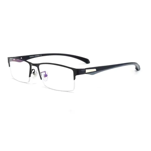 Computer glasses blue light protective, Black Titanium Alloy Frame