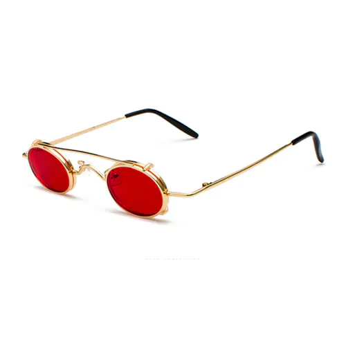 Prescription Designer Sunglasses, Golden Frame-