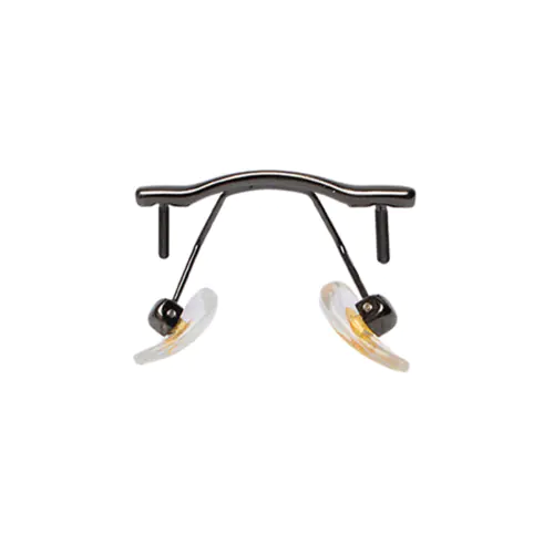 Glasses Bridge for Rimless Glasses, Gun Gray