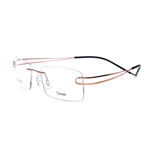 itanium Frames Golden Twin Temples for Frameless Glasses-l